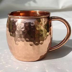 Ensemble de mugs Moscow Mule style cuivre, mugs à cocktails, articles de bar, vente en gros, fournisseur en gros, marque privée, export, acheteurs mondiaux - Product Image 1