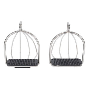 Estribos de Seguridad Reutilizables de Acero Inoxidable y Plástico para Montar a Caballo, Almohadilla Antideslizante, Diseño Duradero y Resistente, Color Personalizable, Inglés - Product Image 1