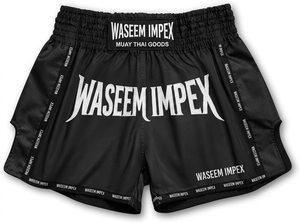 Muaythai Shorts by Waseem Impex-Custom OEM Fight Wear Breathable 100% <b>Polyester</b> Unisex Adult for <b>Boxers</b> - Product Image 5