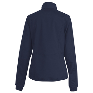 Chaqueta Soft Shell Azul Marino para Mujer, Cortavientos, con Cierre de Cremallera, Cuello Alto, Corte Regular, para Otoño, Venta al Por Mayor - Product Image 1