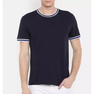 เสื้อยืดผู้ชายขายดี เสื้อยืดคุณภาพสูง ขายส่งจากโรงงาน คอหนา ผ้าฝ้าย เสื้อยืดสีพื้นเรียบ - Product Image 5