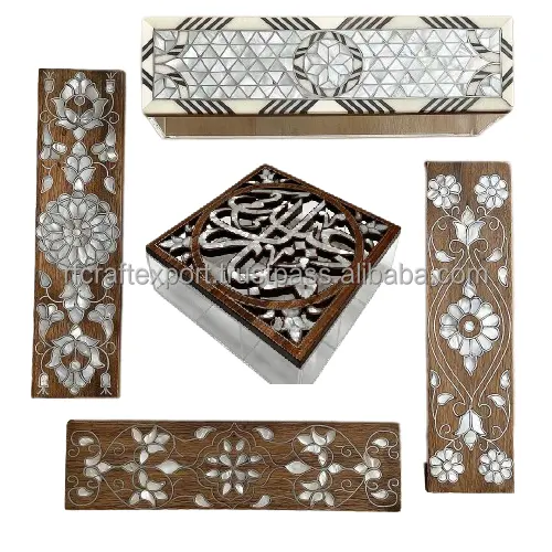 Nuovo Design fatto a mano su misura acrilico che serve dolci frutta secca scatola di cioccolatini per Eid Ramadan dall'India di RF artigianato