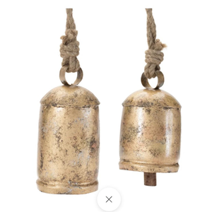 Decoraciones Vintage para el Hogar, Campanas de Vaca Hechas a Mano de Metal Pulido y Chapado en Oro, Modernas y Tradicionales para Exteriores - Product Image 5