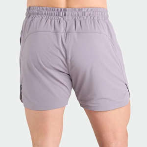 Shorts de sport vintage personnalisés pour hommes en Spandex/Polyester, avec logo 3D en mousse sérigraphiée sur le devant, anti-plis, en maille respirante, avec cordon de serrage - Product Image 5