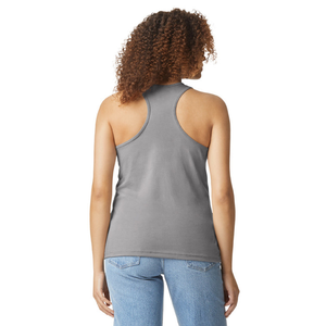 เสื้อกล้ามทรง Racerback สำหรับผู้หญิง สีซีเมนต์ คุณภาพพรีเมียม เสื้อกีฬาแขนกุด น้ำหนักเบา เหมาะสำหรับออกกำลังกาย วิ่ง ฟิตเนส - Product Image 2