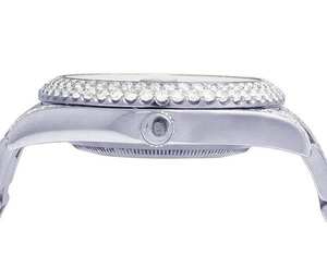 Montre BOJ R.O.L.E.X.06 pour homme, chiffres romains, entièrement sertie de moissanite, luxe, mode, quartz analogique, acier, 41 mm, 3 ATM, résistante à l'eau, style hip-hop - Product Image 5