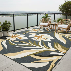 Alfombra de lujo moderna hecha a mano con mechones, 100% lana de alta calidad para sala de estar y habitación infantil. - Product Image 1