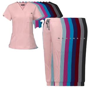 Conjunto de Uniformes Médicos Unisex FMF de Origen Vietnamita - 52% Algodón, 45% Poliéster, 3% Elastano, Tejido de Punto, Disponible en Hospital - Product Image 1