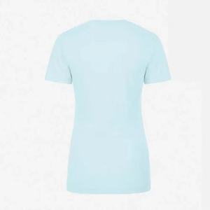 Camiseta de Color Sólido para Mujer, Talla Adulto, 100% Algodón, Corte Ajustado, Informal - Product Image 3