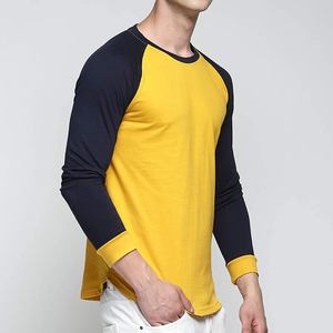 Custom Raglan <b>Sleeve</b> <b>T</b>-<b>Shirt</b> <b>Long</b> <b>Sleeve</b> <b>T</b>-<b>Shirt</b> Fashion <b>T</b>-<b>Shirt</b> Plain <b>T</b> <b>Shirt</b> for <b>Men</b> Bulk Production Crew Neck <b>T</b> <b>Shirt</b> - Product Image 4