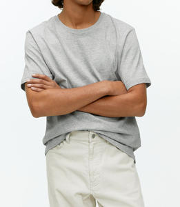 T-shirt vintage surdimensionné à épaules tombantes pour homme, coupe ample, en coton lourd délavé à l'acide, style streetwear, personnalisé - Product Image 5