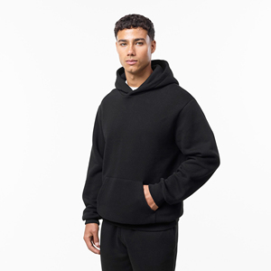 Conjunto Deportivo Negro para Hombre, Estilo Casual, Holgado, Ligero, Transpirable, de Poliéster/Algodón, para Otoño - Product Image 2