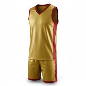 Uniforme de basketball réversible et respirant à manches courtes, coupe athlétique toutes saisons, vente en gros - Product Image 3
