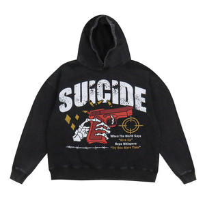 Sweat à capuche homme tendance en molleton 100 % coton, imprimé numérique, avec poche kangourou, respirant et écologique, très demandé pour l'hiver - Product Image 1