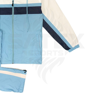 Conjunto Deportivo Personalizado OEM de Verano, Sudadera con Bordado, Chaqueta Cortavientos, Pantalones de Nailon, Shorts, Traje Deportivo para Hombre - Product Image 2