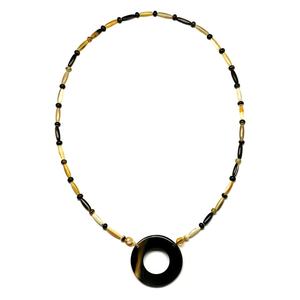 Collier en corne de buffle de style classique unisexe fait à la main bijoux de mode du Vietnam avec chaîne à maillons cadeau d'anniversaire approvisionnement en vrac - Product Image 1