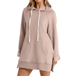 Sweat à capuche long décontracté pour homme de qualité supérieure, en molleton gaufré, personnalisable, respirant, 100 % coton, couleur unie, doublure hiver, fermeture frontale - Product Image 2
