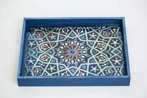 Plateau de service rectangulaire moderne en bois avec impression émaillée, idéal pour la cuisine, la table, les mariages – Nouveaux plateaux décoratifs – Fournisseur en gros - Product Image 3