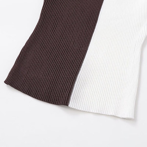 Camisetas sin mangas de punto transpirables con cuello halter y bloques de color, estilo vintage sin espalda, elegantes y a la moda para mujer 2025 - Product Image 5