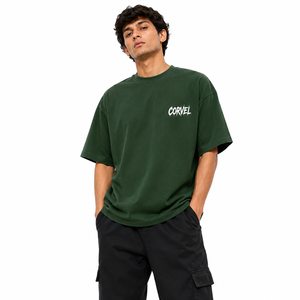 T-shirt surdimensionné personnalisé avec impression au dos, streetwear pour homme avec motif graphique éclaboussant, chemises pour homme, vêtements décontractés à imprimé artistique - Product Image 2