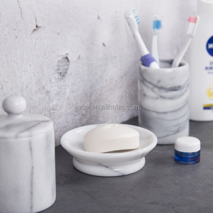 Spa Collection White Marble <b>Soap</b> Dish <b>Soap</b> <b>Holder</b> <b>Soap</b> Tray - Product Image 3