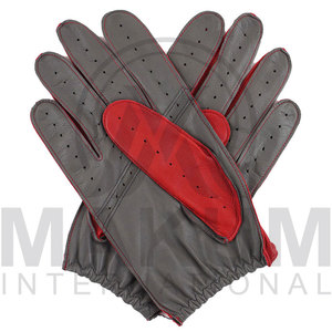Gants de conduite pour hommes en cuir avec fonction tactile, fabriqués au Pakistan - Product Image 3