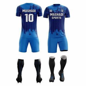 Vêtements de sport grande taille à séchage rapide, maillots de football à manches courtes, col rond, impression par sublimation, vente en gros pour équipes de football - Product Image 4