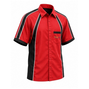 Camisetas de Carreras F1 con Colores Personalizados, Camisetas para Equipo de Dragster, Camisetas para Equipo de Fórmula, Camisetas con Botones para Equipo de Carreras - Product Image 1