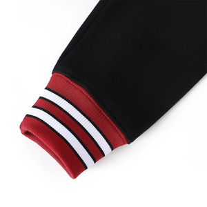 Custom Alabama A&M Black Fleece <b>Cardigan</b> Greek Letter Logo Apparel Men's <b>Shawl</b> <b>Collar</b> V-Neck Embroidery Wholesale Bulk Orders - Product Image 4