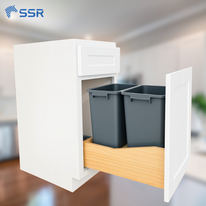 Emballage plat moderne RTA Armoire de cuisine prête à assembler Base poubelle OEM & ODM disponible - Product Image 1
