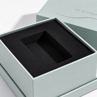 Boîte de luxe magnétique de style livre, étui en carton personnalisé imprimé pour l'emballage de flacons de parfum, OEM