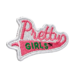 Patch en chenille rose et vert, badge brodé, applique décorative pour vestes, sweats à capuche, uniformes et vêtements de mode - Product Image 3