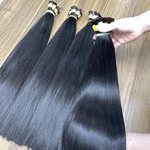 Best Selling Vietnamese Raw Human Bulk Hair Straight Extensions Soft Silky No <b>Tangle</b> - Product Image 5