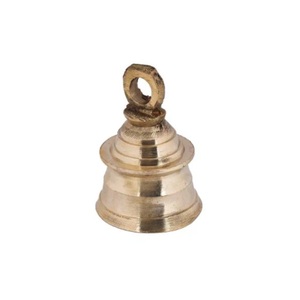 Premium Quality Indian <b>Brass</b> Gold-Plated Handcrafted Pooja <b>Bell</b> Decorative Hanging Outdoor Garden Door Entrance Traditional - Product Image 1