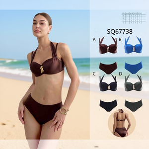 HDJ Plus Size One Piece Swimsuit Tummy Control Conservative Beachwear Sexy Monokini <b>Bathing</b> Suit SQ67738 - Product Image 3