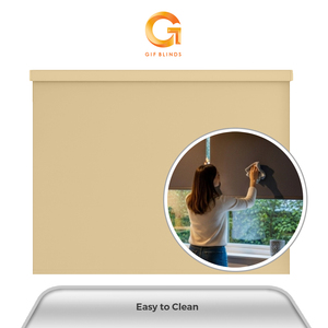 Persianas Enrollables Más Vendidas en Malasia, Modelo Básico Color Crema GB10113 76x183cm, para Hogar y Oficina, OEM B2B, Mejor Proveedor, Alta Calidad - Product Image 3