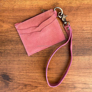 Monedero de cuero de gamuza auténtica, monedero Stich para botas, pequeño, recién llegado, gran oferta de moda, monedero Unisex - Product Image 5