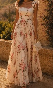 Vestido de Fiesta Moderno para Mujer, Largo hasta el Suelo, Sin Mangas, Espalda Descubierta, 100% Algodón, Verano - Product Image 1