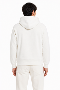 Sudadera con capucha premium para hombre, ligera, de forro polar, con cremallera completa, mezcla de algodón suave, informal, con bolsillo canguro. - Product Image 3