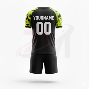 ชุดฟุตบอลเยาวชนแบบกำหนดเอง พิมพ์ลายเสื้อ กางเกงขาสั้น ชุดกีฬาระบายอากาศ สำหรับสโมสรและโรงเรียน - Product Image 2