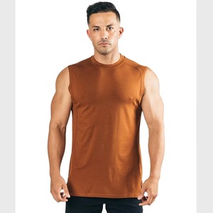Camiseta Deportiva de Algodón Orgánico para Hombre, Diseño Nuevo, Camiseta sin Mangas para Gimnasio, Culturismo, Ejercicio y Fitness - Product Image 1