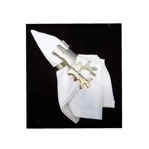 Servilleteros de Navidad al por mayor, servilleteros de ciervo dorado para fiesta, boda, Reunión, mesa de comedor, decoración de ajuste - Product Image 2