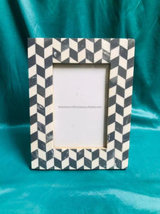 กรอบรูปแบบฝังกระดูกทำจากไม้ทำจากวัสดุจากอินเดียกรอบรูปงานหัตถกรรมทำจากไม้ธรรมชาติ - Product Image 4