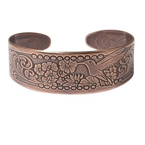 Vintage Copper <b>Charm</b> Bracelet 18K Gold Plated Blue Night Sky <b>Moon</b> Star Equestrian Horse Head Pattern Wide Unisex - Product Image 5