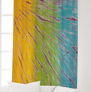 Cortina de Algodón con Estampado Tie Dye de Primera Calidad, Decorativa para Ventanas, para Sala de Estar, Hotel, Venta al por Mayor en India - Product Image 5