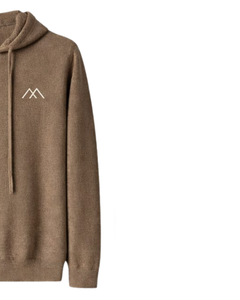 Sudadera con Capucha Marrón para Mujer, de Algodón y Felpa, con Logotipo Minimalista, Estilo Casual Urbano, Fabricante OEM, Venta al Por Mayor - Product Image 2