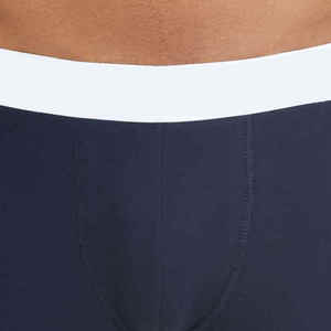 Boxers pour hommes adultes, taille mi-haute, en Spandex sans couture, imprimés numériquement, respirants, tricotés, lavables en machine, séchage rapide, motif uni - Product Image 3
