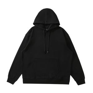 Sudadera con Capucha para Hombre, 100% Algodón, 380GSM, Color Sólido, Corte Holgado, Estilo Deportivo Informal, Manga Larga, Raglán - Product Image 4