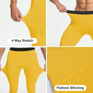Pantalones de Compresión de Cintura Alta para Hombre 2026, para Fitness y Gimnasio, Spandex/Poliéster, Secado Rápido y Transpirables, Colores y Logotipo Personalizables - Product Image 5