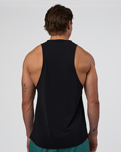 เสื้อยืดกีฬา HEALY แบบเรียบสำหรับผู้ชาย ผ้าคอตตอนผสมสแปนเด็กซ์ 180 GSM เสื้อกล้าม Homme Tank Top - Product Image 6